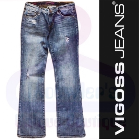 Vigoss Denim - Vigoss•Distressed Bootcut Jeans•Size 7/8 (29)